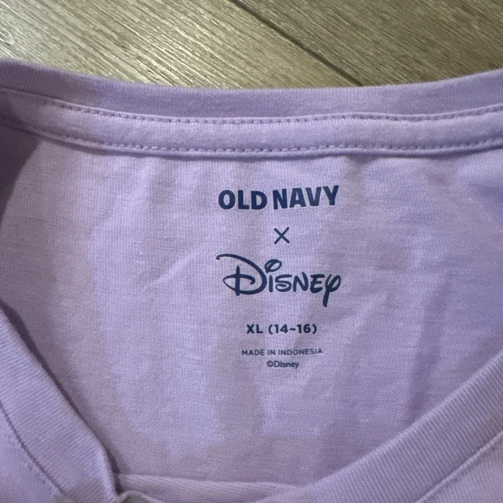 Old Navy‎ X Disney Mickey Mouse Cut Off Crop Tee Purple Girl's Size XL 14-16